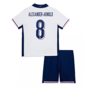Fotbalové Dres Anglie Alexander-Arnold #8 Dětské Domácí Oblečení ME 2024 Krátký Rukáv (+ trenýrky)